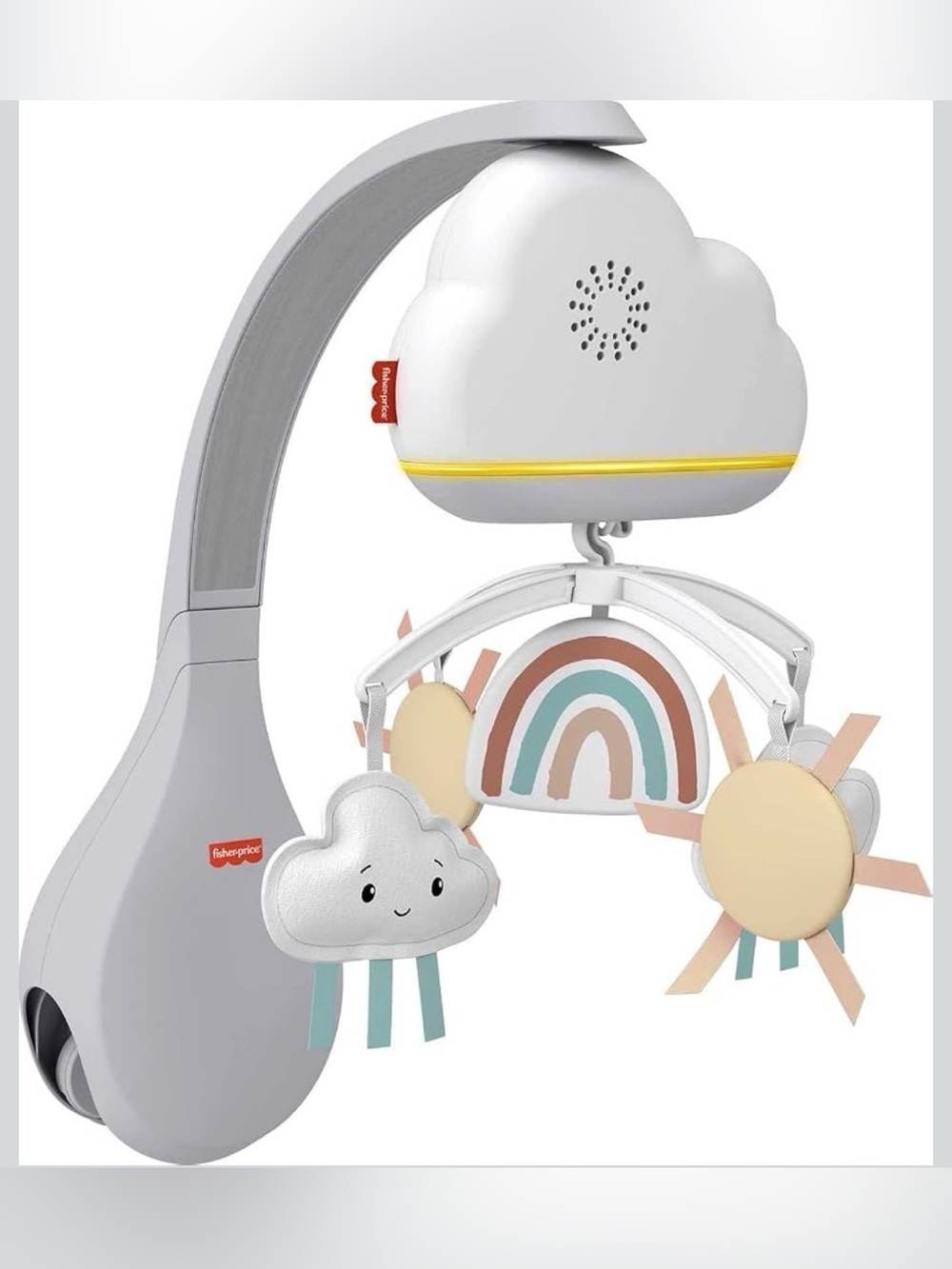 Fisher-Price rainbow showers bassinet to bedside mobile